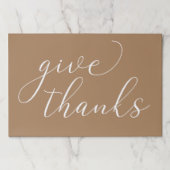 エレガント与え感謝してい白書感謝祭 ペーパーパッド (正面)