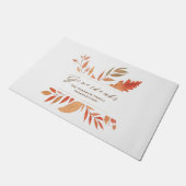 エレガント与え感謝してい紅葉 ドアマット (アングル)