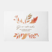 エレガント与え感謝してい紅葉 ドアマット (正面)