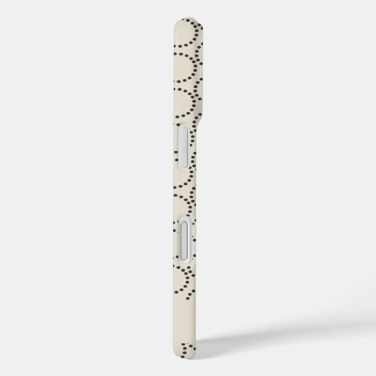 エレガント世紀半モダンばベージュパーソナライズされた Case-Mate iPhoneケース (裏面 / 右)