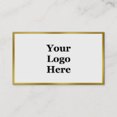 エレガント両面フェイク金ゴールド縁ど 名刺 (正面)
