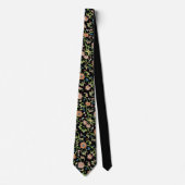 エレガント中国のヴィンテージフローラ ネクタイ (正面)