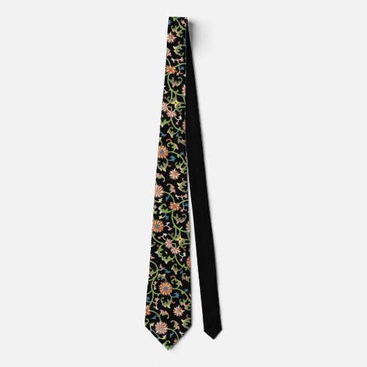 エレガント中国のヴィンテージフローラ ネクタイ (正面)