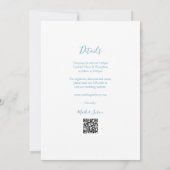 エレガント中国の伝統的結婚式 招待状 (裏面)