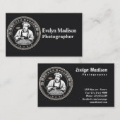 エレガント中国のChef's Logo with 伝統的 名刺 (正面/裏面)