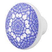 エレガント中国青と白のフローラパタレースのようーン セラミックノブ (右)