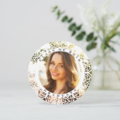 エレガント丸縁ど写真招待状 招待状 (スタンド正面)