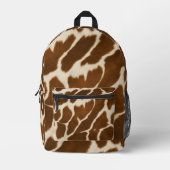 エレガント人気があるフェイク革コレクション プリントバックパック (正面)