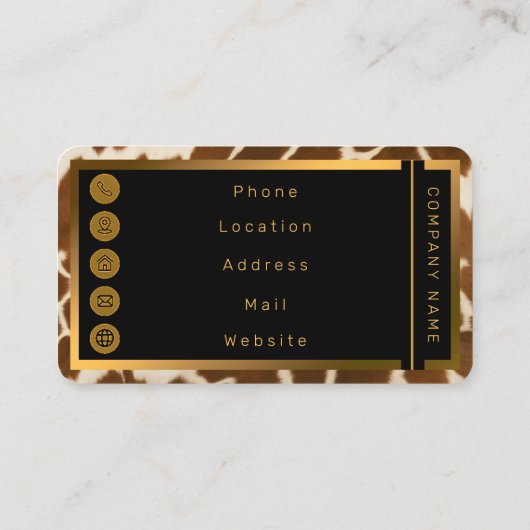 エレガント人気があるフェイク革コレクション 名刺 (裏面)