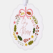 エレガント仕メリー事 オーナメントカード (左)