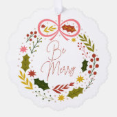 エレガント仕メリー事 オーナメントカード (正面)