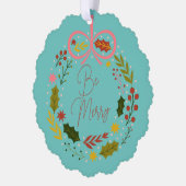 エレガント仕メリー事 オーナメントカード (左)