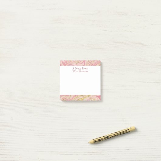 エレガント付箋からメモを取るパーソナライズされた ポストイット (デスク上)