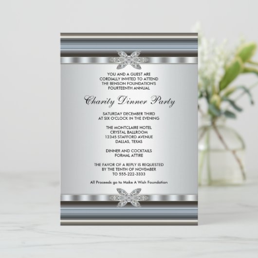 エレガント企業のイベント 招待状 (スタンド正面)