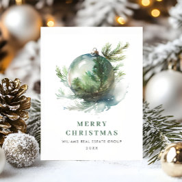 エレガント企業のクリスマス ポストカード