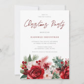 エレガント企業のクリスマス 招待状 (正面)