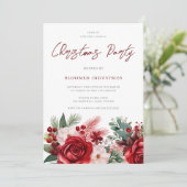 エレガント企業のクリスマス 招待状 (スタンド正面)