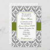 エレガント企業のパーティの招待状 招待状 (正面/裏面)