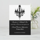 エレガント企業のパーティの招待状 招待状 (スタンド正面)