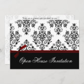 エレガント企業のパーティの招待状 招待状 (正面/裏面)