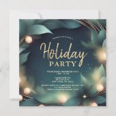 エレガント企業のモダンホリデー 招待状 (正面)