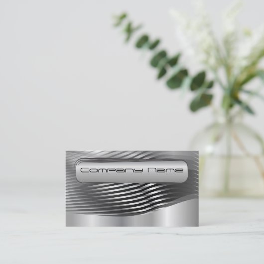 エレガント企業の名刺 名刺 (スタンド正面)