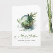 エレガント企業の聖降誕祭の挨拶 シーズンカード (正面)