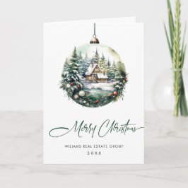 エレガント企業の聖降誕祭の挨拶 シーズンカード