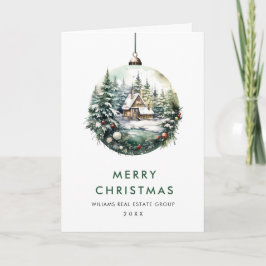 エレガント企業の聖降誕祭の挨拶 シーズンカード