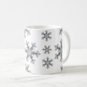 エレガント休日の雪片 コーヒーマグカップ (正面右)