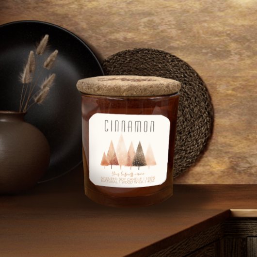 エレガント休日の香り付きキャンドルラベル スクエアシール