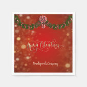 エレガント会社パーティー スタンダードカクテルナプキン (正面)