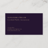 エレガント会計サービス金ゴールドコンパスロゴ 名刺 (正面)