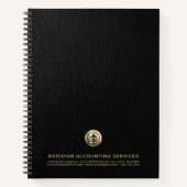 エレガント会計ロゴノートブック ノートブック (正面)