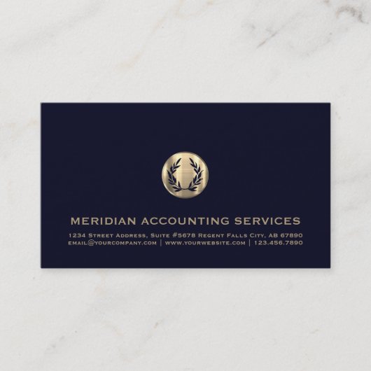 エレガント会計名刺 名刺 (正面)