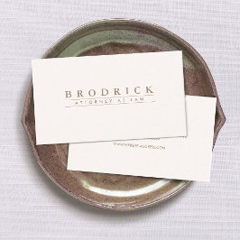 エレガント伝統的アイボリープロフェッショナル 名刺