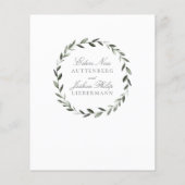 エレガント伝統的オリーブブランチリース詳細 (裏面)