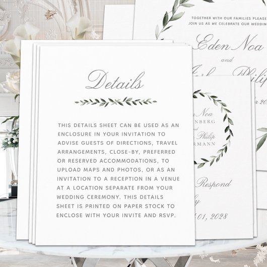 エレガント伝統的オリーブブランチリース詳細