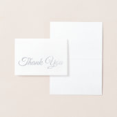 エレガント伝統的シルバースクリプト 箔カード (ディスプレー)