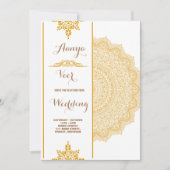 エレガント伝統的結婚式招待状 招待状 (正面)