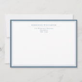 エレガント伝統的縁ど通信 ノートカード (正面)