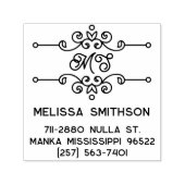 エレガント住所のパーソナライズされた住所 セルフインキングスタンプ (デザイン)