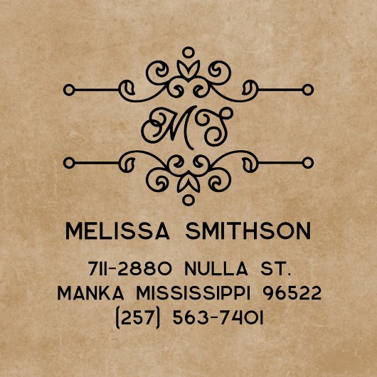 エレガント住所のパーソナライズされた住所 セルフインキングスタンプ