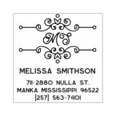 エレガント住所のパーソナライズされた住所 ラバースタンプ (インプリント)