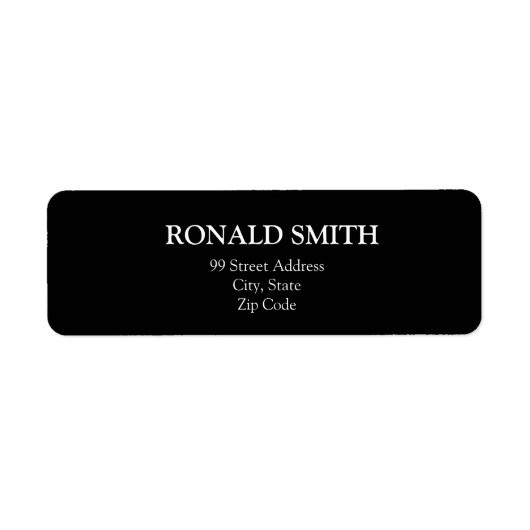 エレガント住所 シール (正面)