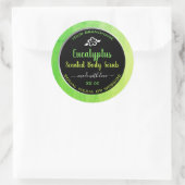 エレガント体Serub製品包装グリーンブラック ラウンドシール (バッグ)