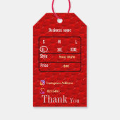 エレガント価 ギフトタグ (裏面)