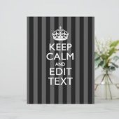 エレガント保CALMと黒い文字のテキストライプスト (スタンド正面)