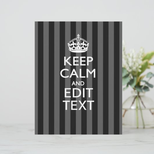 エレガント保CALMと黒い文字のテキストライプスト (スタンド正面)