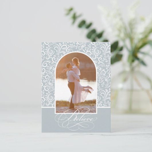 エレガント信じChristmas Photo シーズンポストカード (スタンド正面)